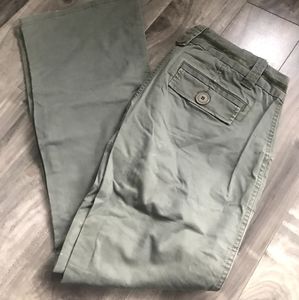 Vtg Jacob Connexion Stretch Green Pants Women 1/2